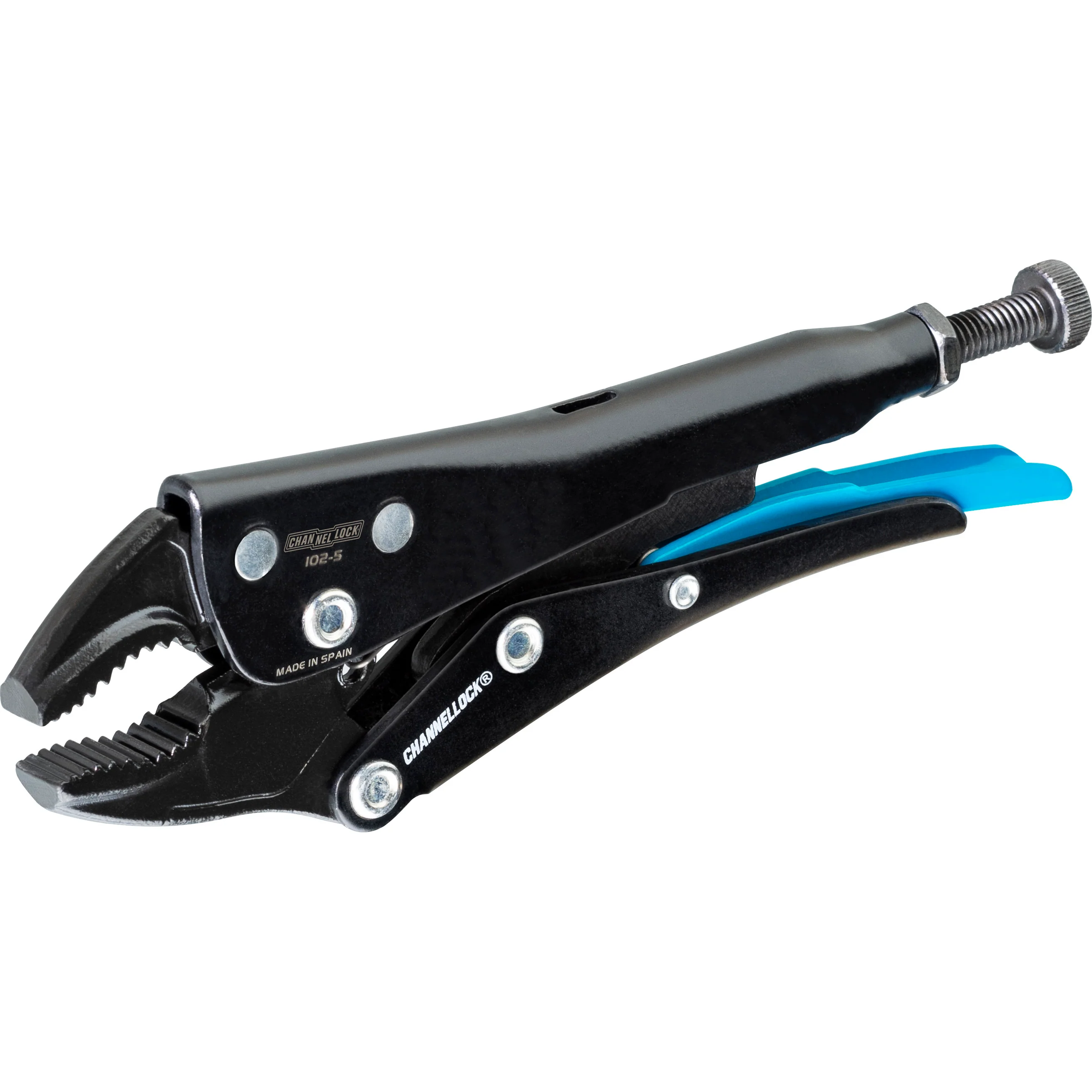 5-inch Curved Jaw Locking Pliers w/ Cutter (102-5) - Image 7