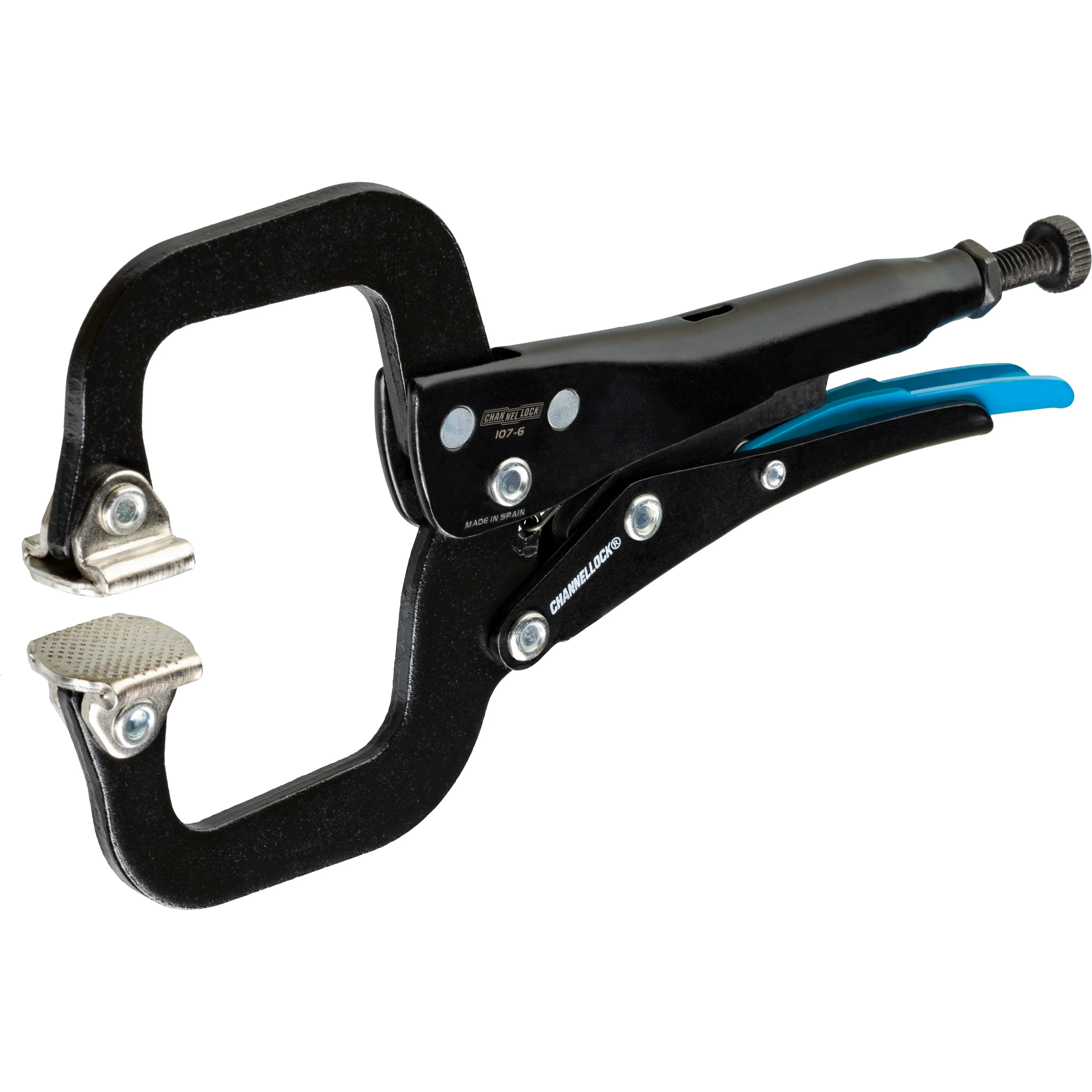6-inch C-Clamp Locking Pliers w/ Swivel Pads (107-6) - Image 7