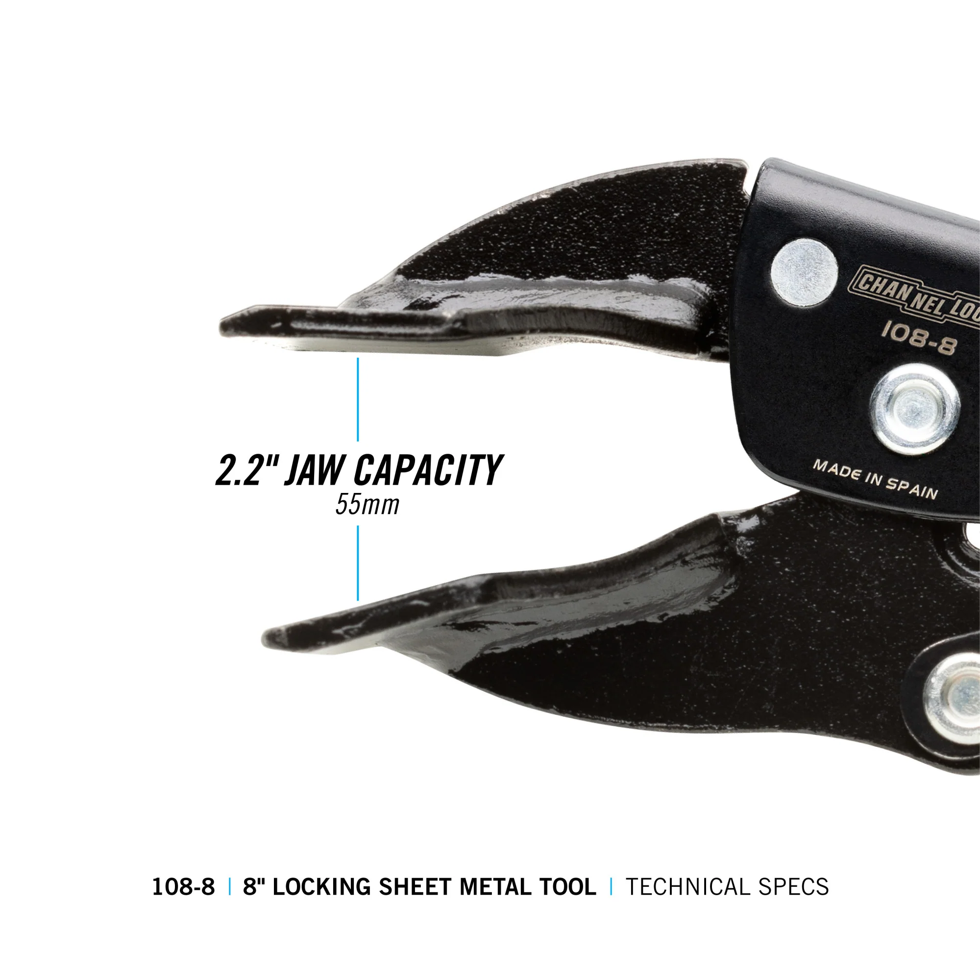8-inch Sheet Metal Locking Pliers (108-8) - Image 6