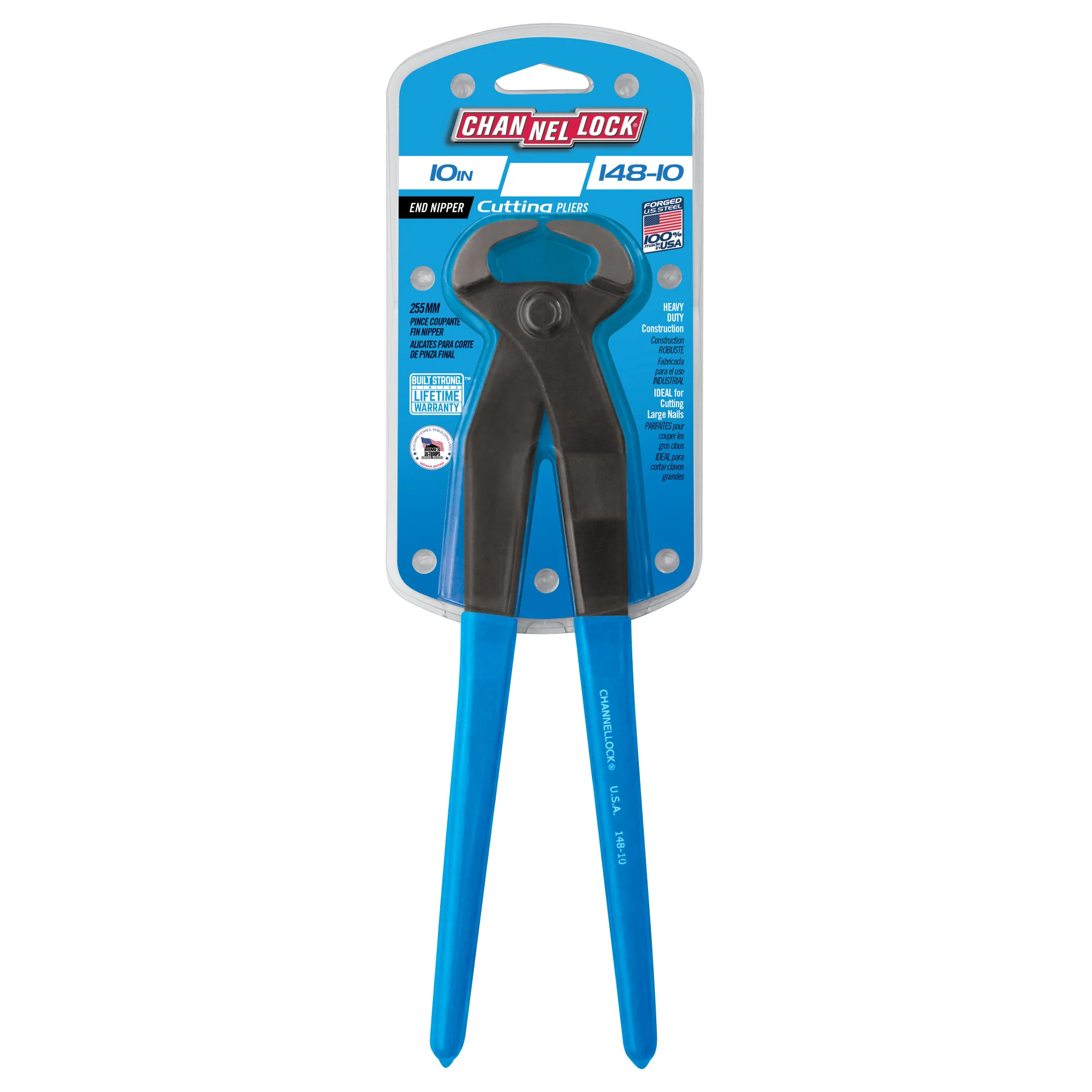 10-inch End Nipper Cutting Pliers (148-10) - Image 3