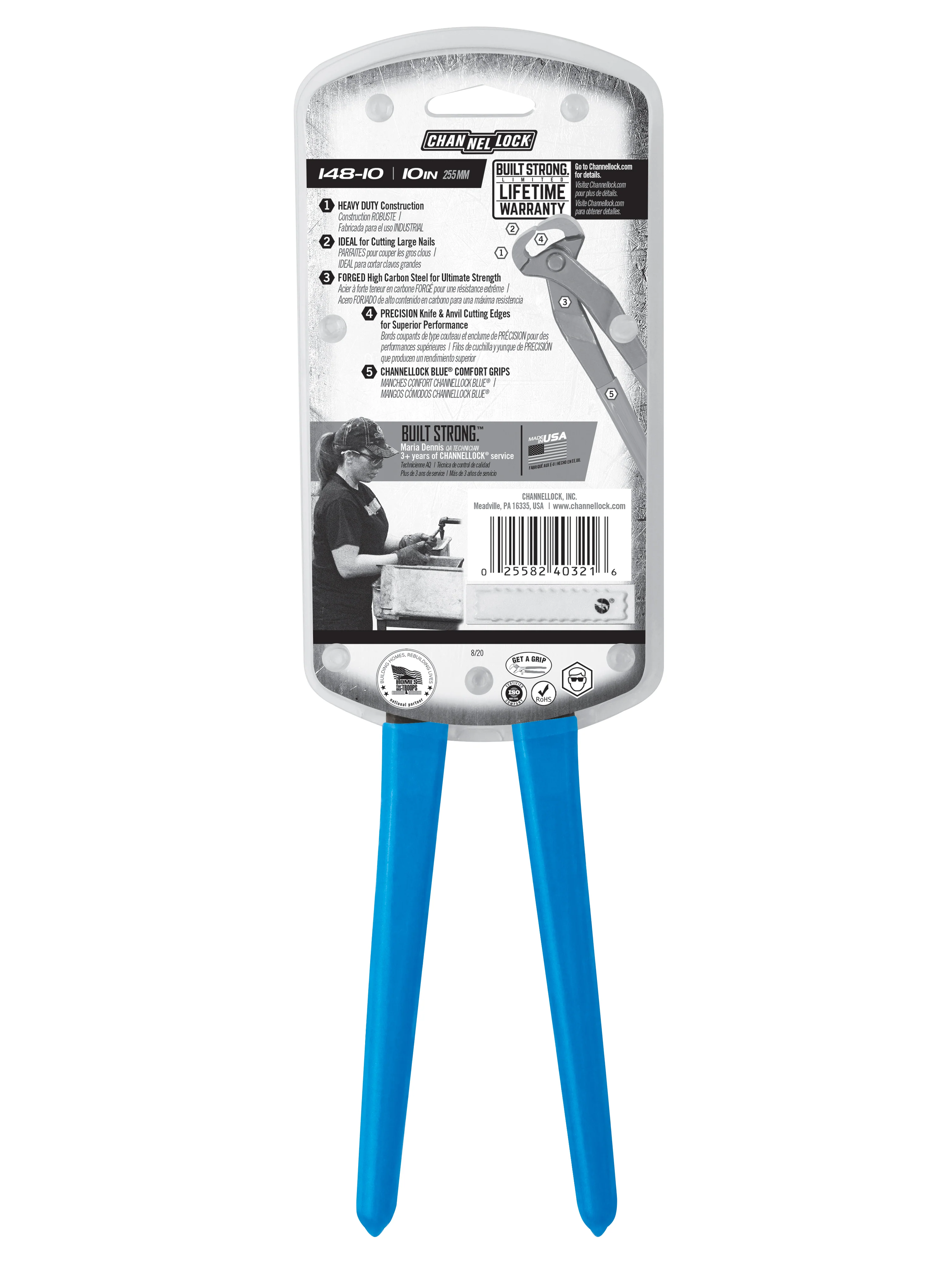 10-inch End Nipper Cutting Pliers (148-10) - Image 4