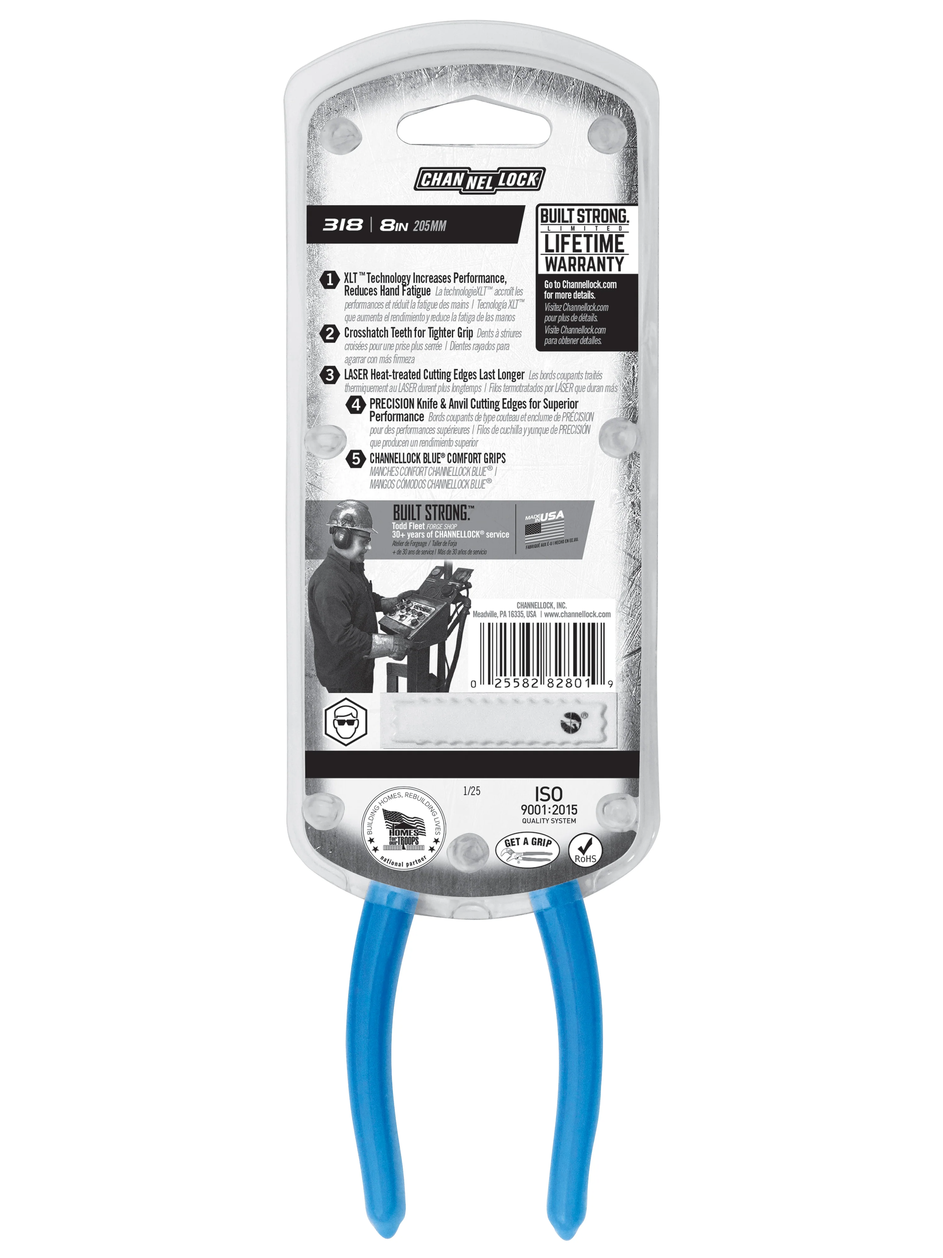 8-inch XLT™ Combination Long Nose Pliers with Cutter (318) - Image 8