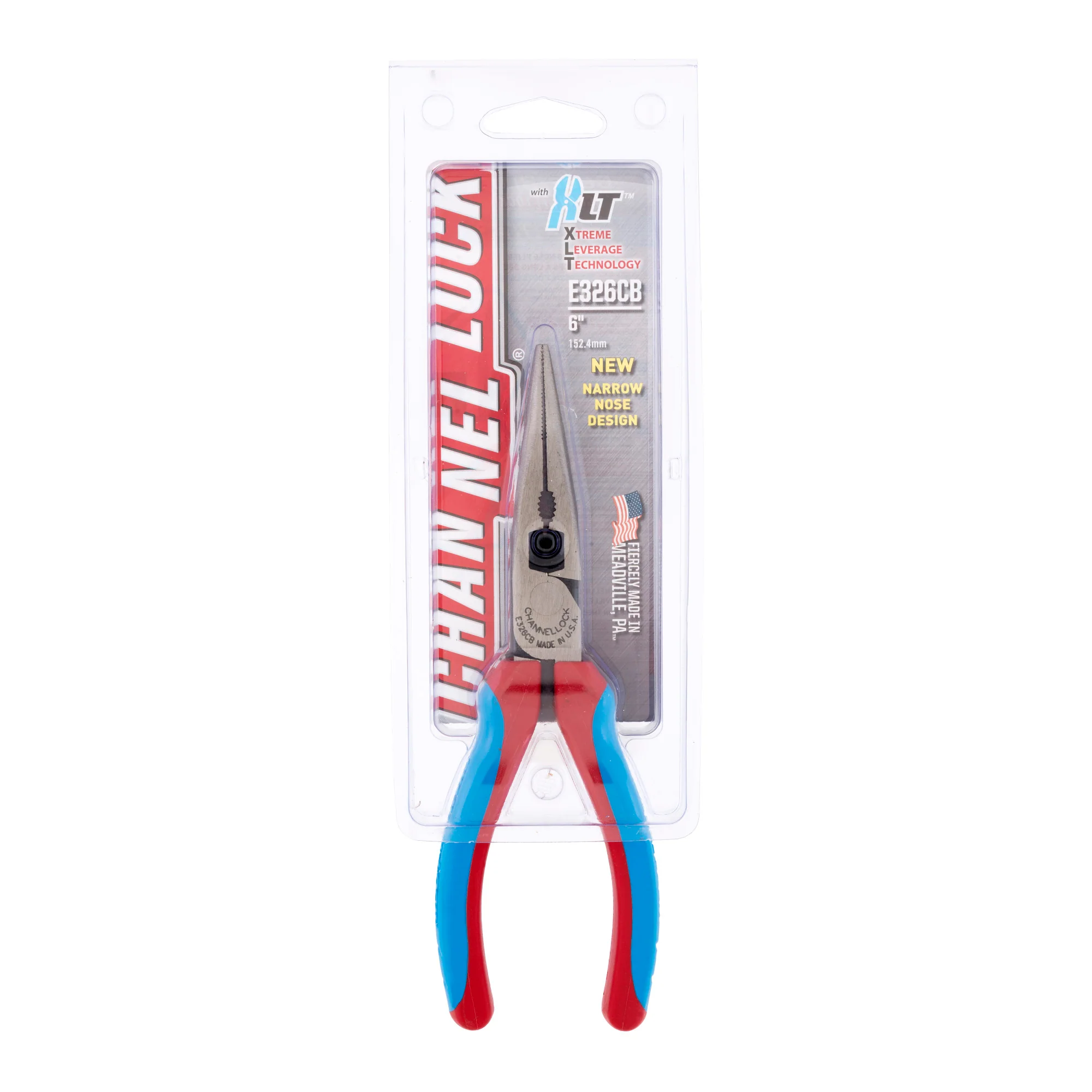 6-inch CODE BLUE® XLT™ Combination Long Nose Pliers with Cutter (326CB) - Image 3