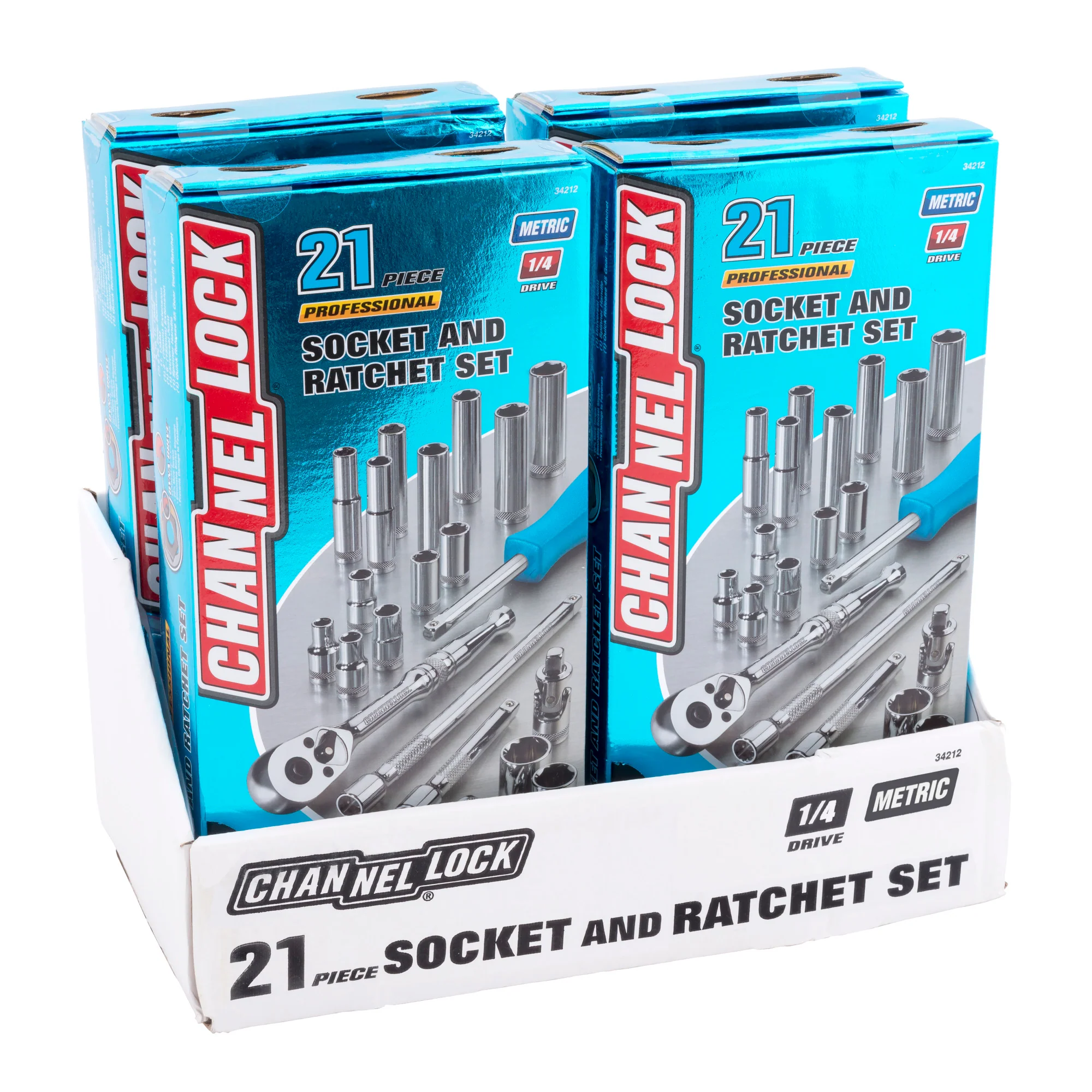 21pc 1/4" Metric Drive Socket Set (34212) - Image 3