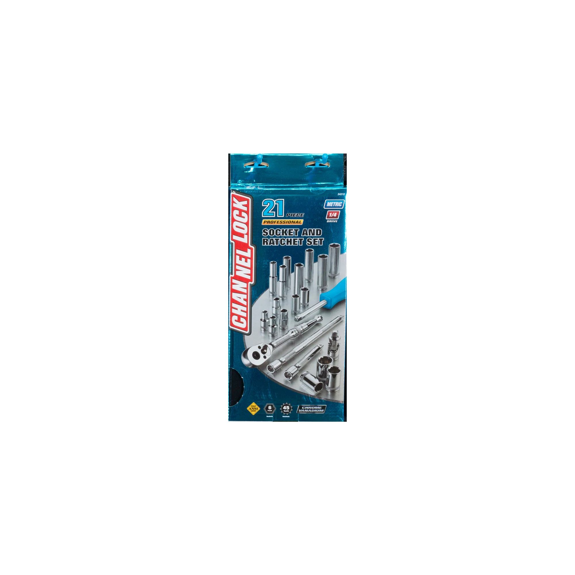 21pc 1/4" Metric Drive Socket Set (34212) - Image 4