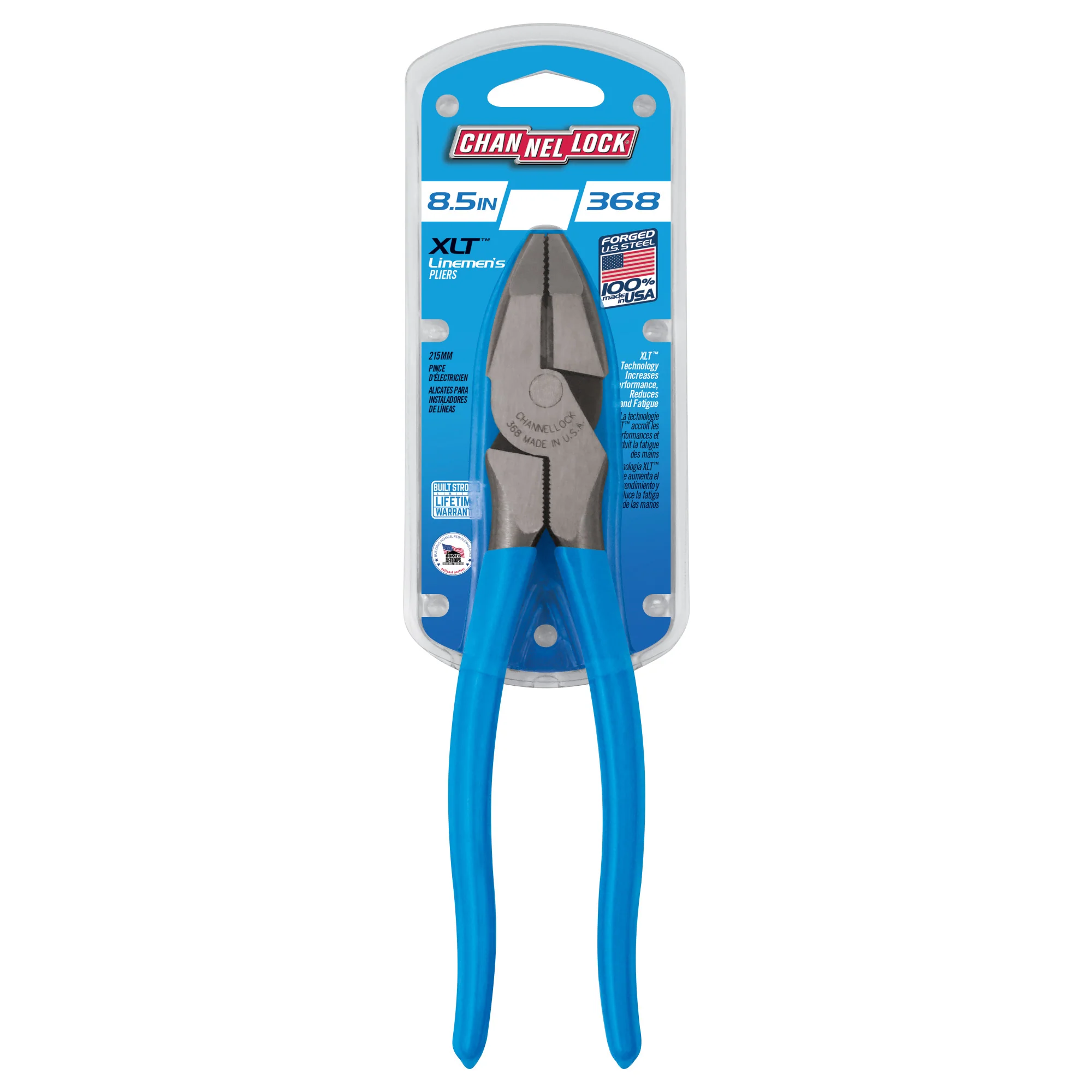 8.5-inch XLT™ Round Nose Linemen's Pliers (368) - Image 4