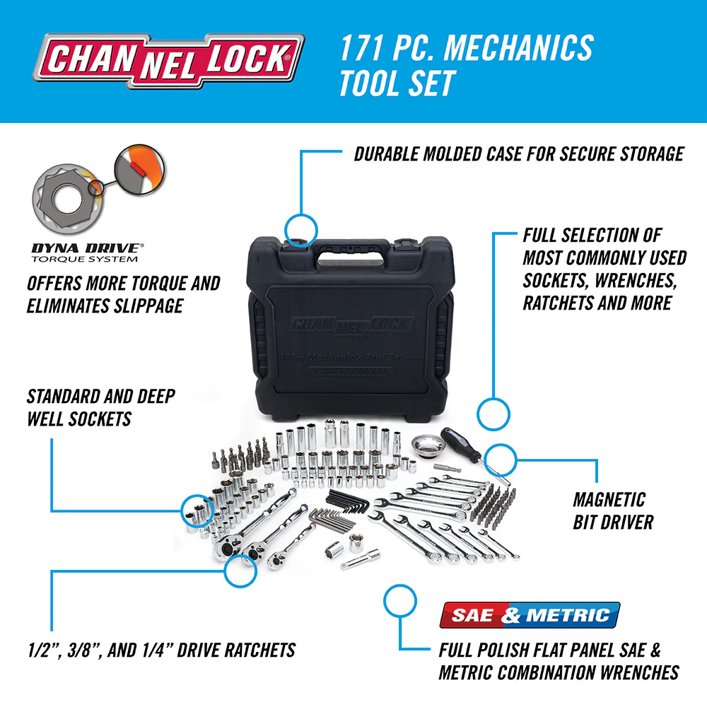 171pc Mechanic's Tool Set (39053)