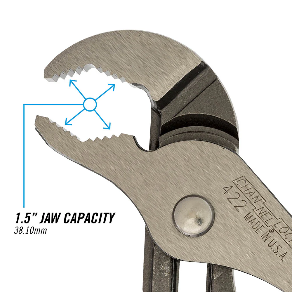 9.5-inch V-Jaw Tongue & Groove Pliers (422) - Image 4