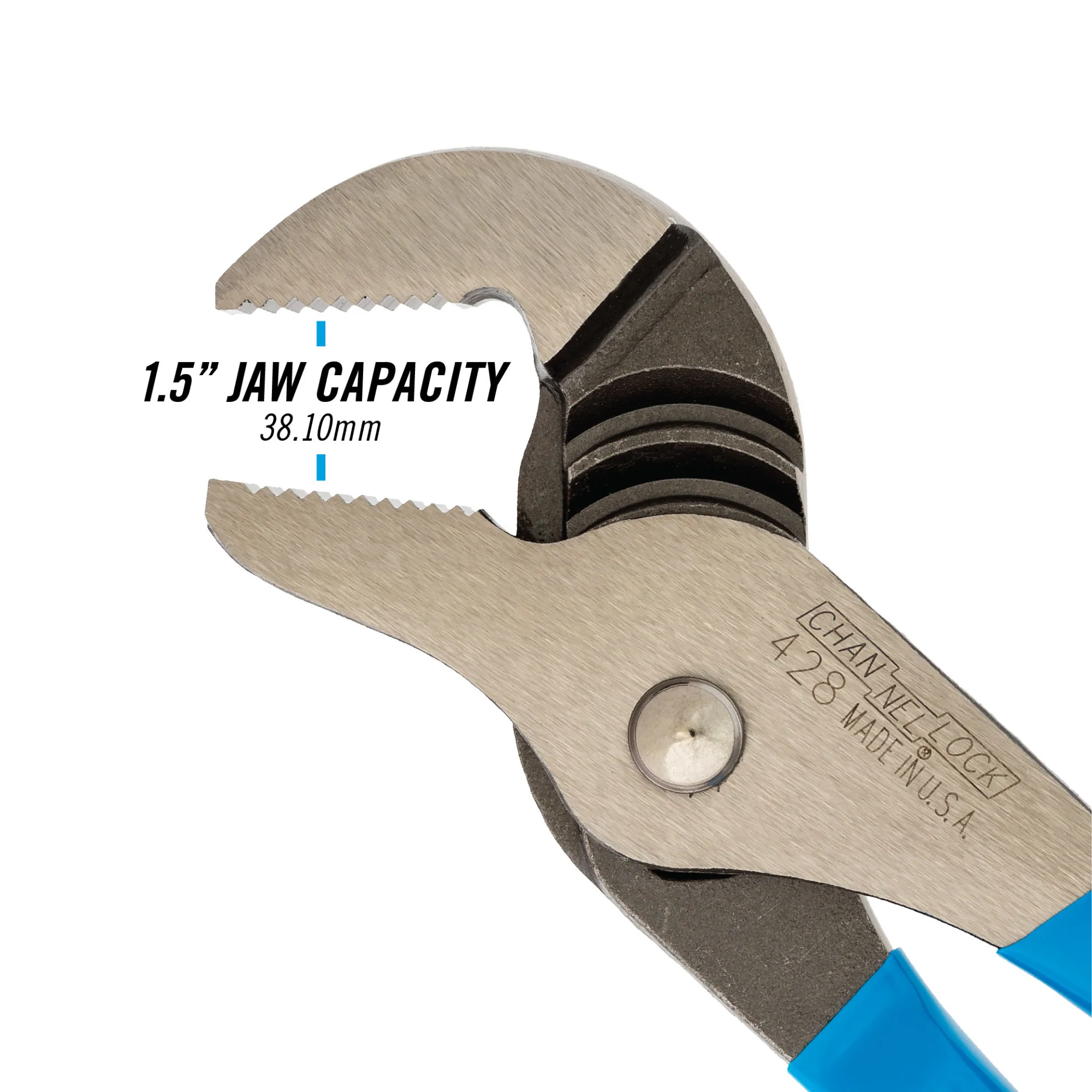 8-inch Straight Jaw Tongue & Groove Pliers (428) - Image 4