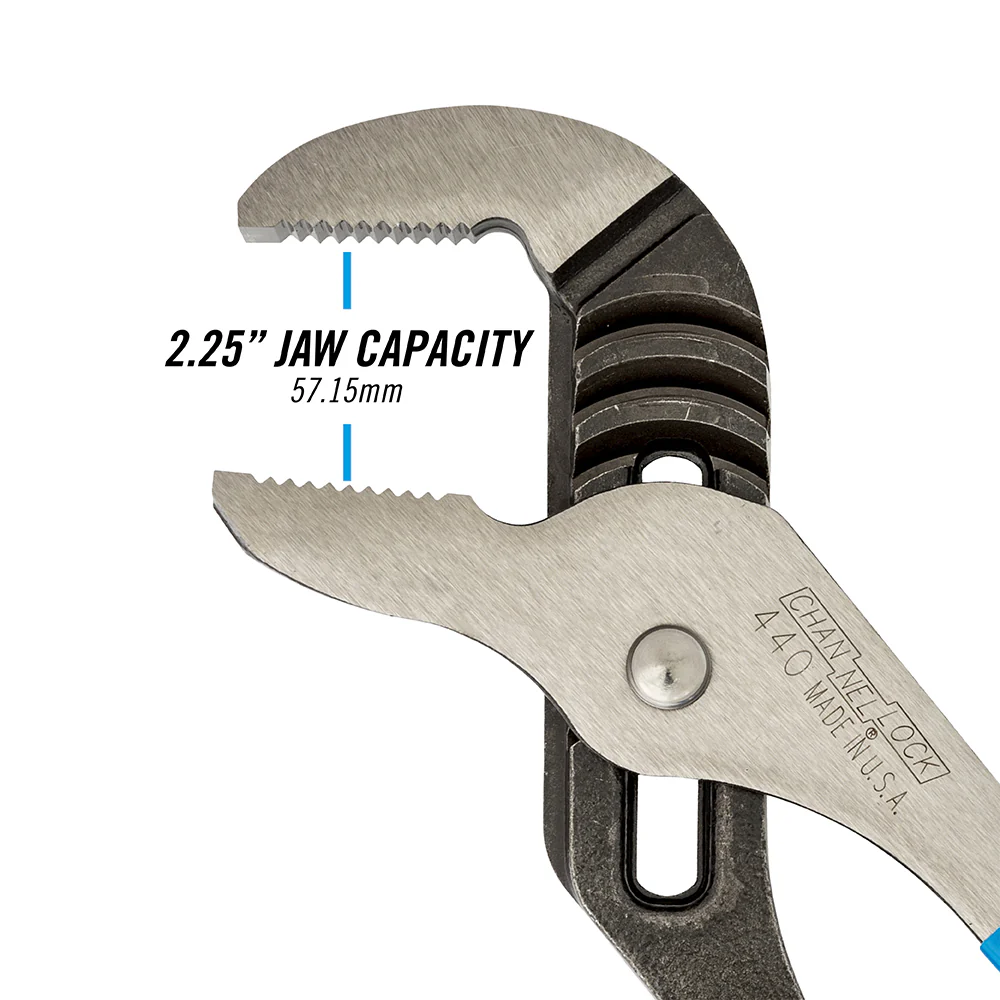 12-inch Straight Jaw Tongue & Groove Pliers (440) - Image 8