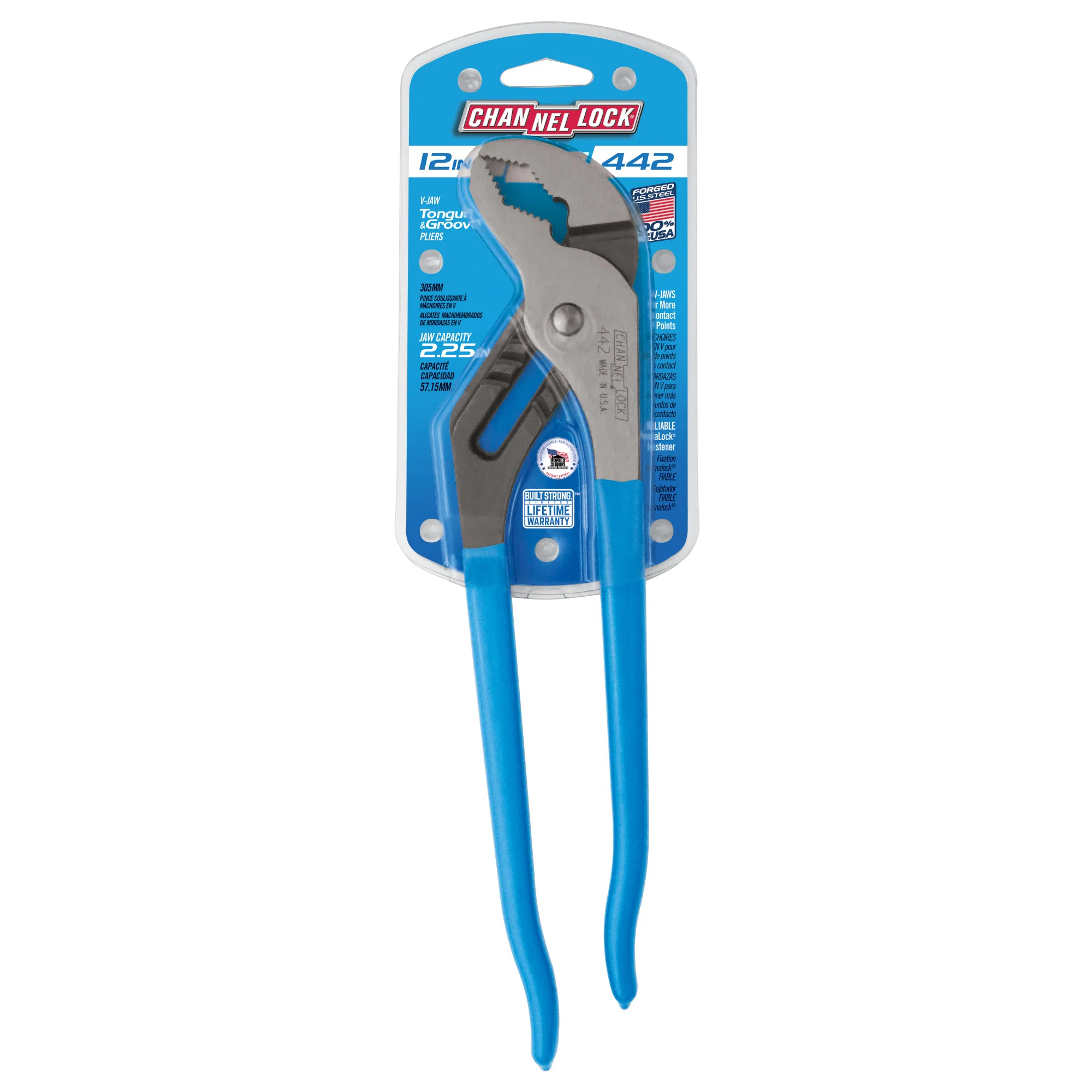 12-inch V-Jaw Tongue & Groove Pliers (442) - Image 11
