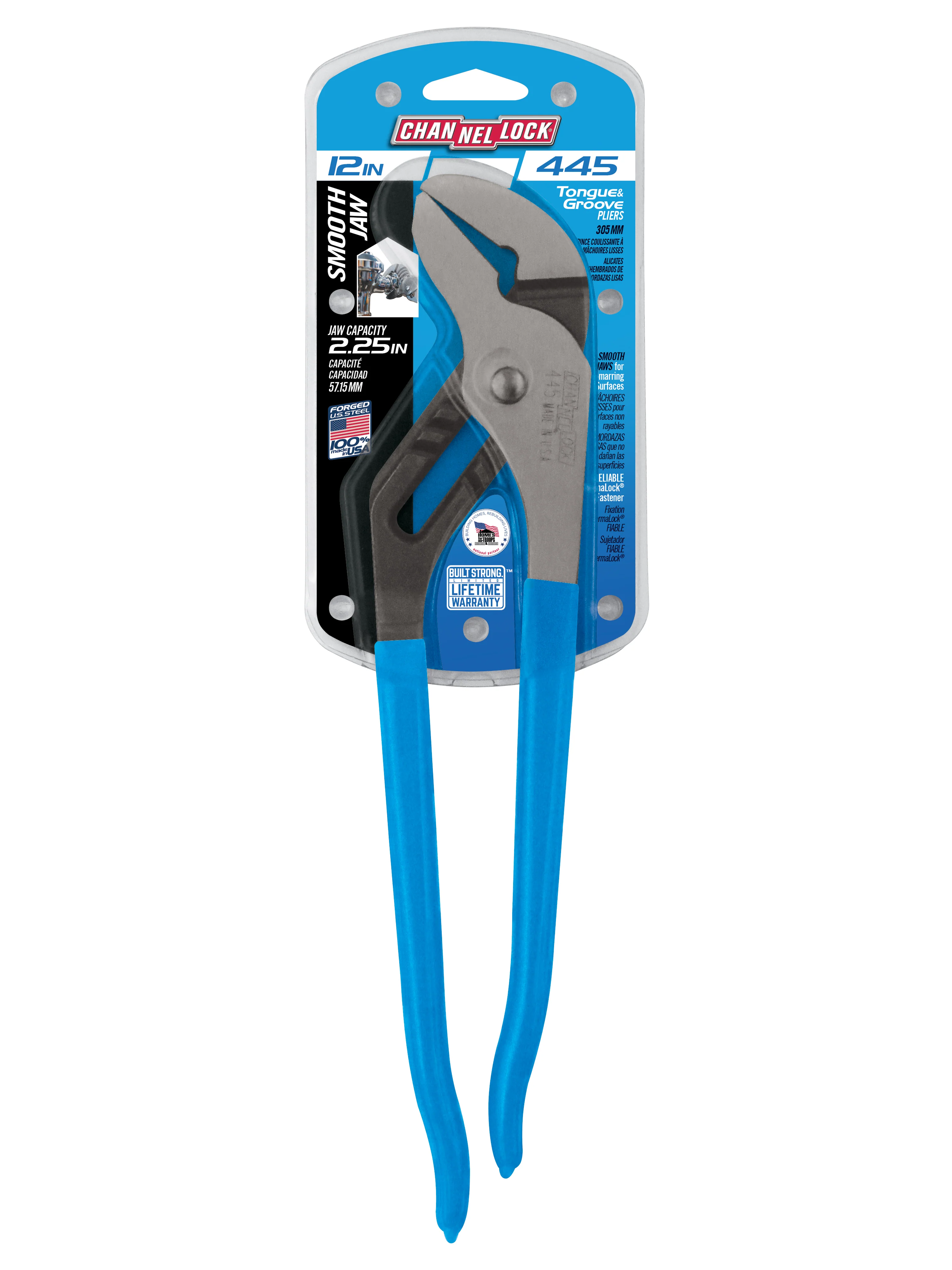 12-inch Smooth Jaw Tongue & Groove Pliers (445) - Image 8