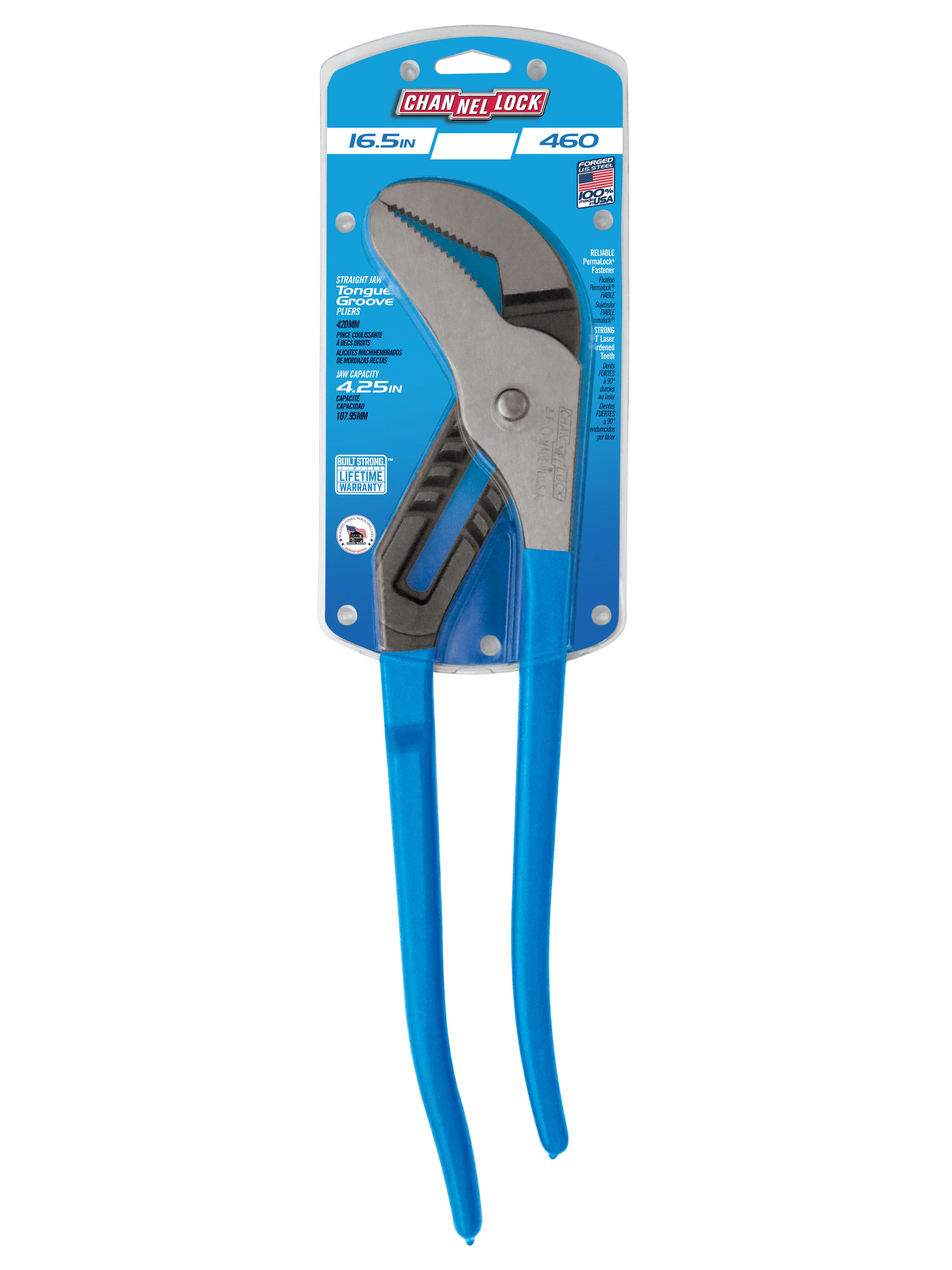 16.5-inch Straight Jaw Tongue & Groove Pliers (460) - Image 15