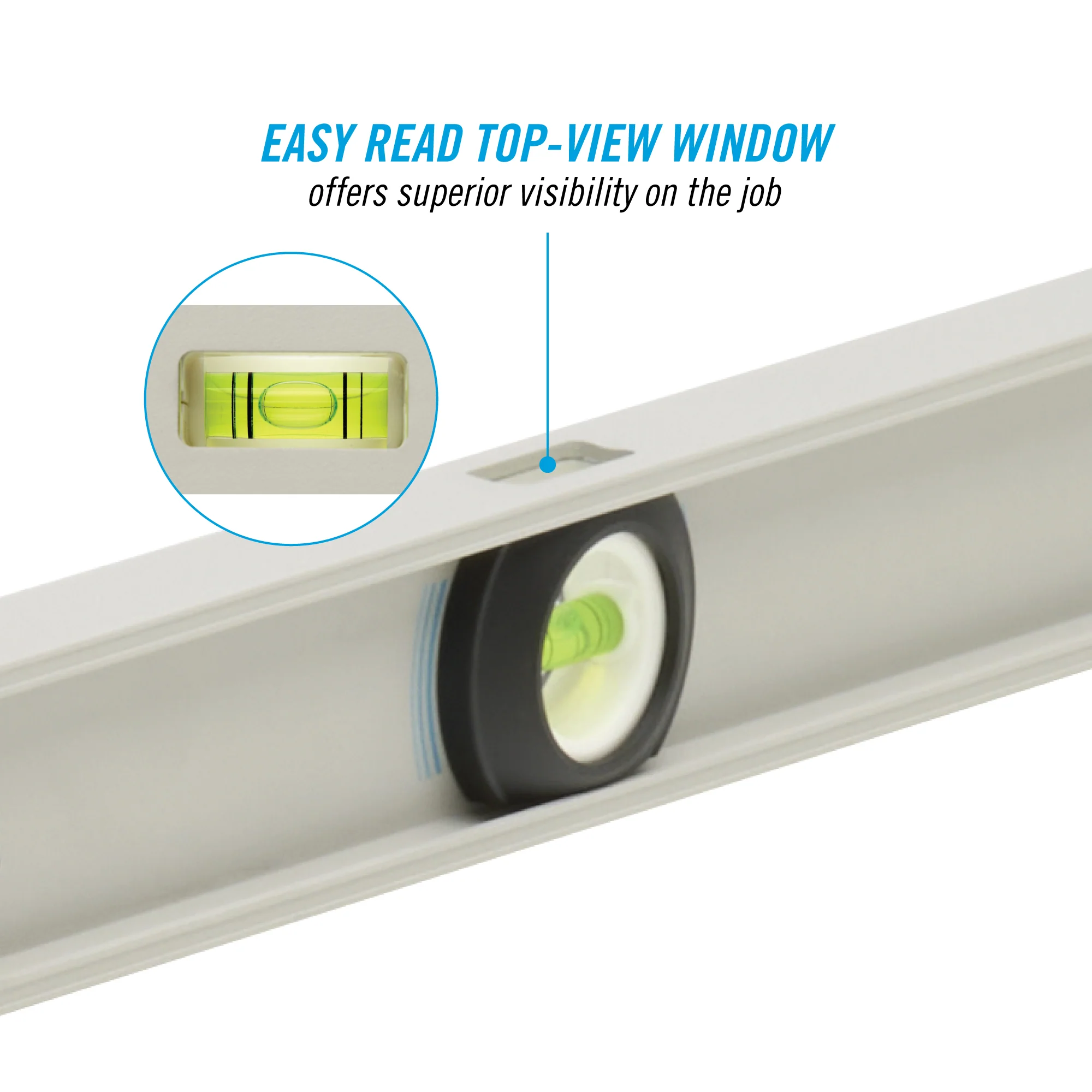 72-inch Professional-Grade Aluminum I-Beam Level (5100-0072) - Image 5