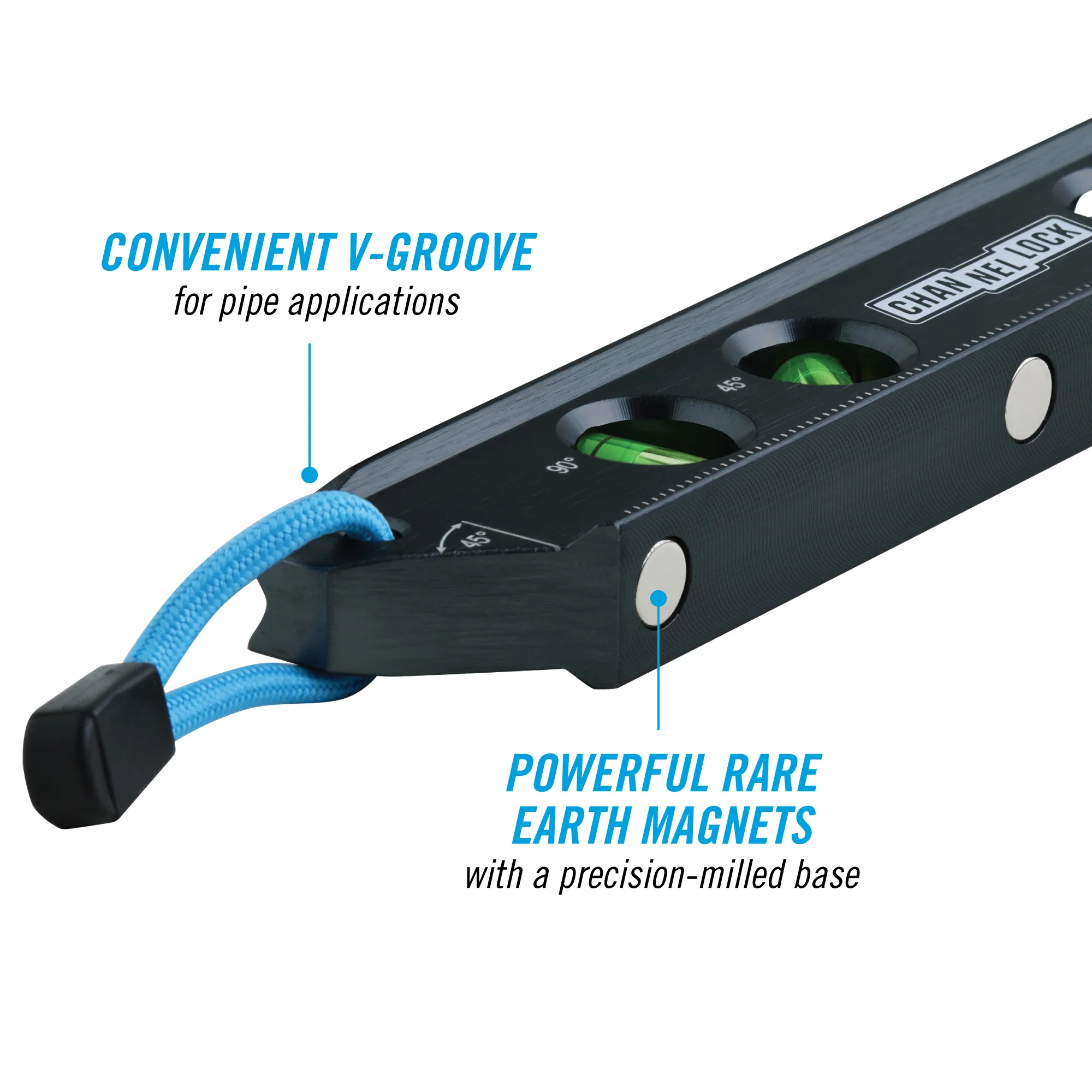 9-inch Professional-Grade Magnetic Aluminum Billet Torpedo Level (6200-0010) - Image 5