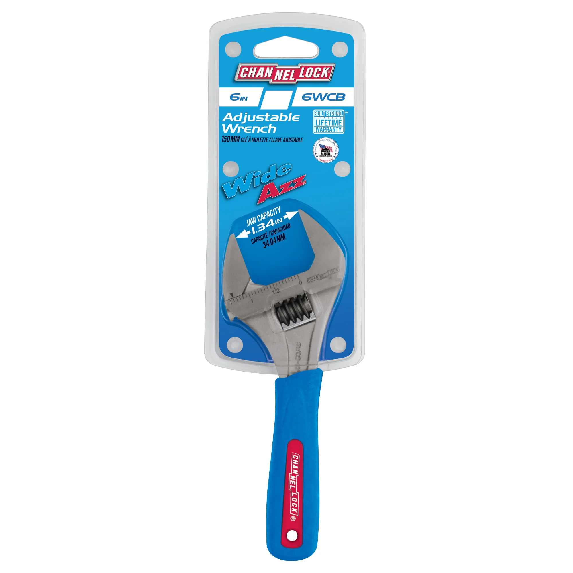 6-inch CODE BLUE® WideAzz® Adjustable Wrench (6WCB) - Image 6