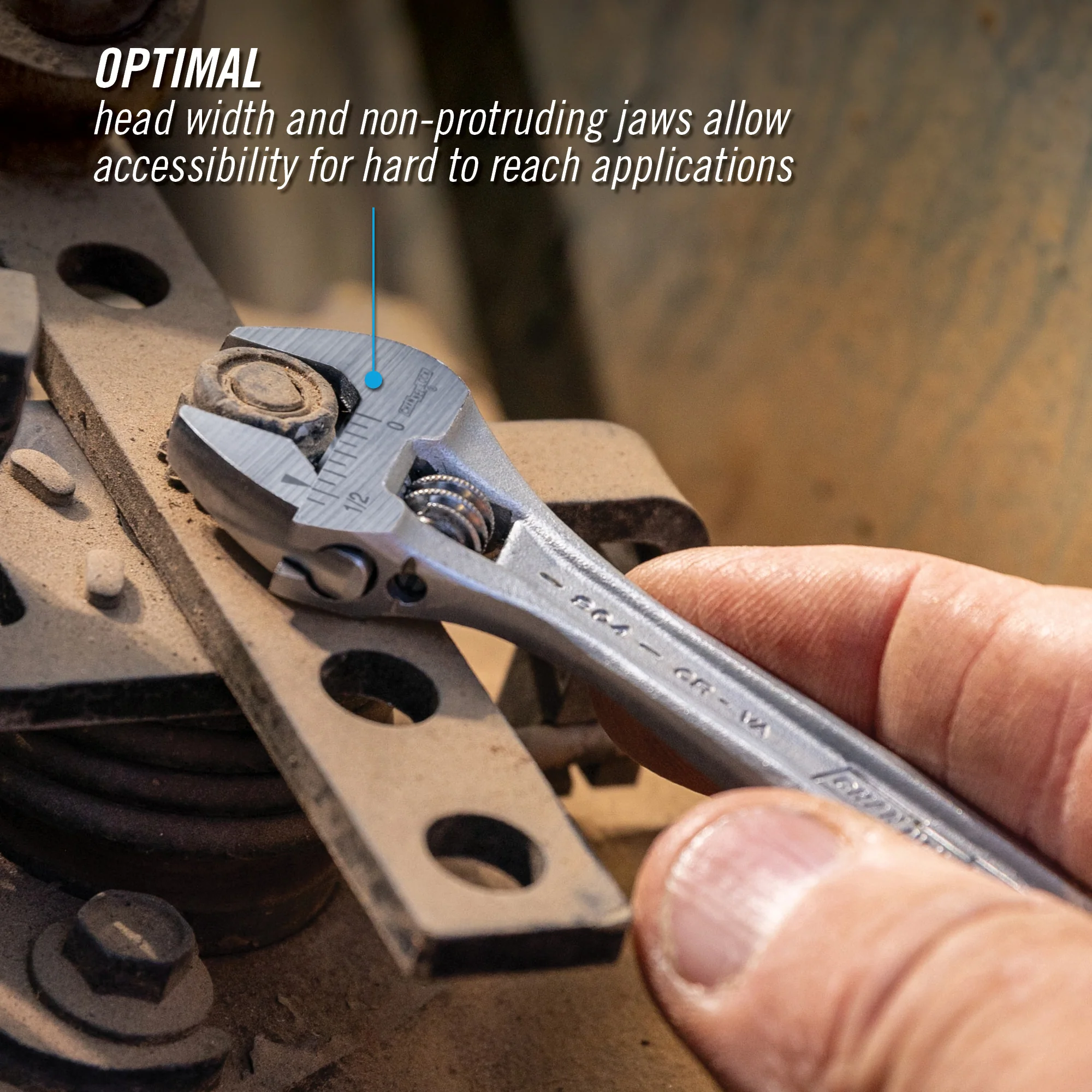 4-inch Adjustable Wrench (804) - Image 3