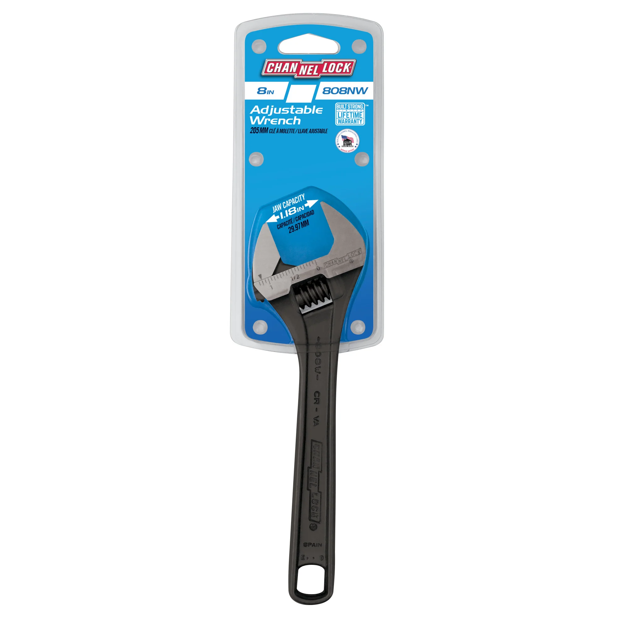 8-inch Adjustable Wrench (808NW) - Image 4