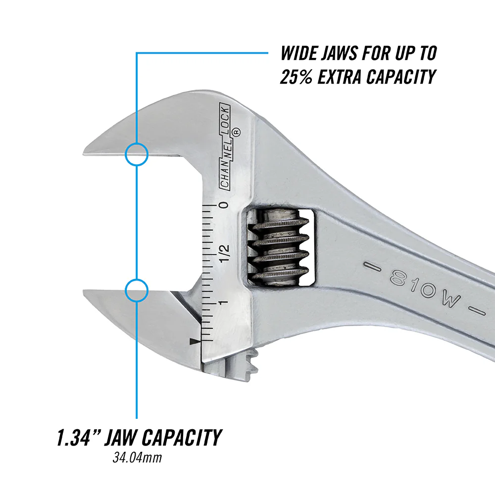 10-inch Adjustable Wrench (810W) - Image 3