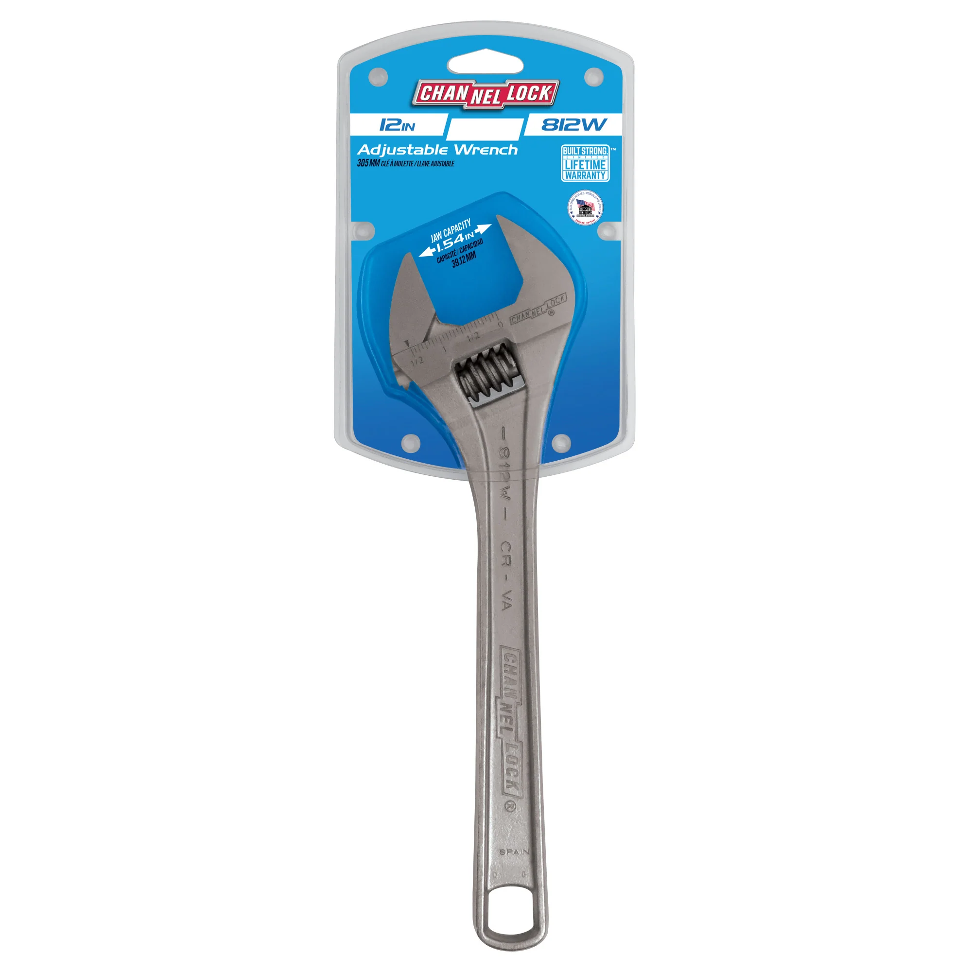 12-inch Adjustable Wrench (812W) - Image 3