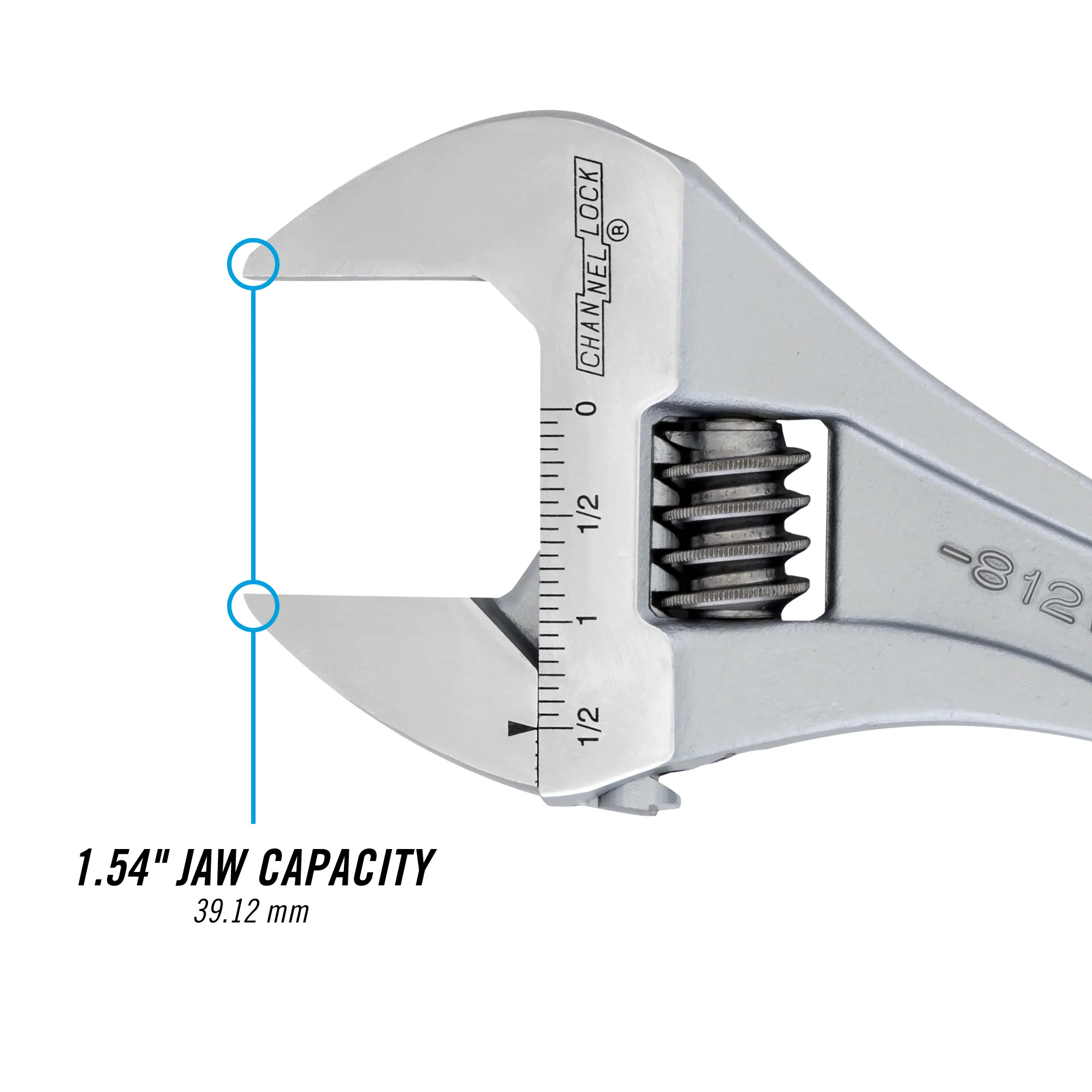 12-inch CODE BLUE® Adjustable Wrench (812WCB) - Image 3