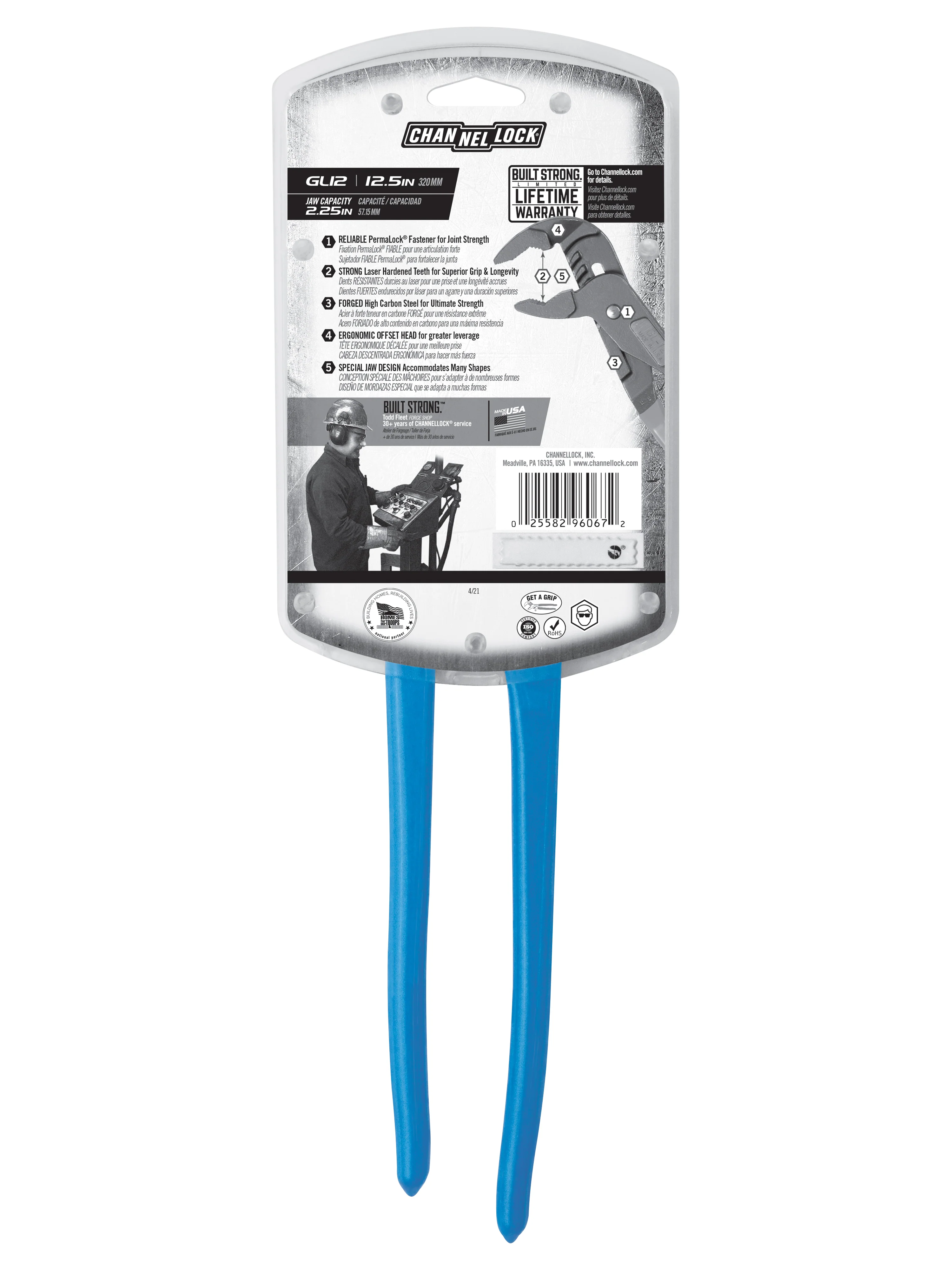 12.5-inch GRIPLOCK Tongue & Groove Pliers (GL12) - Image 9