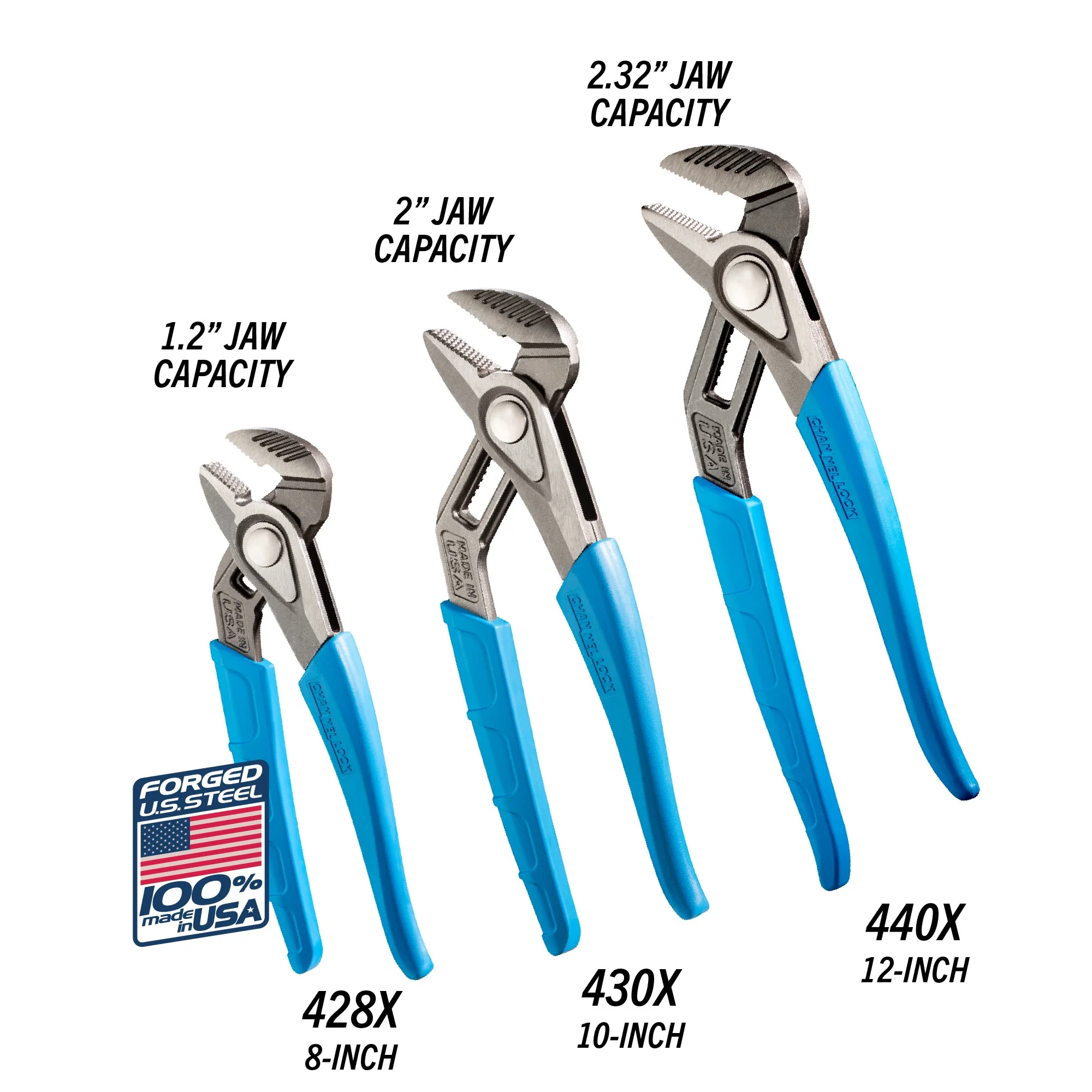 3pc SPEEDGRIP™ Tongue & Groove Pliers Set (GS-3XECP) - Image 6