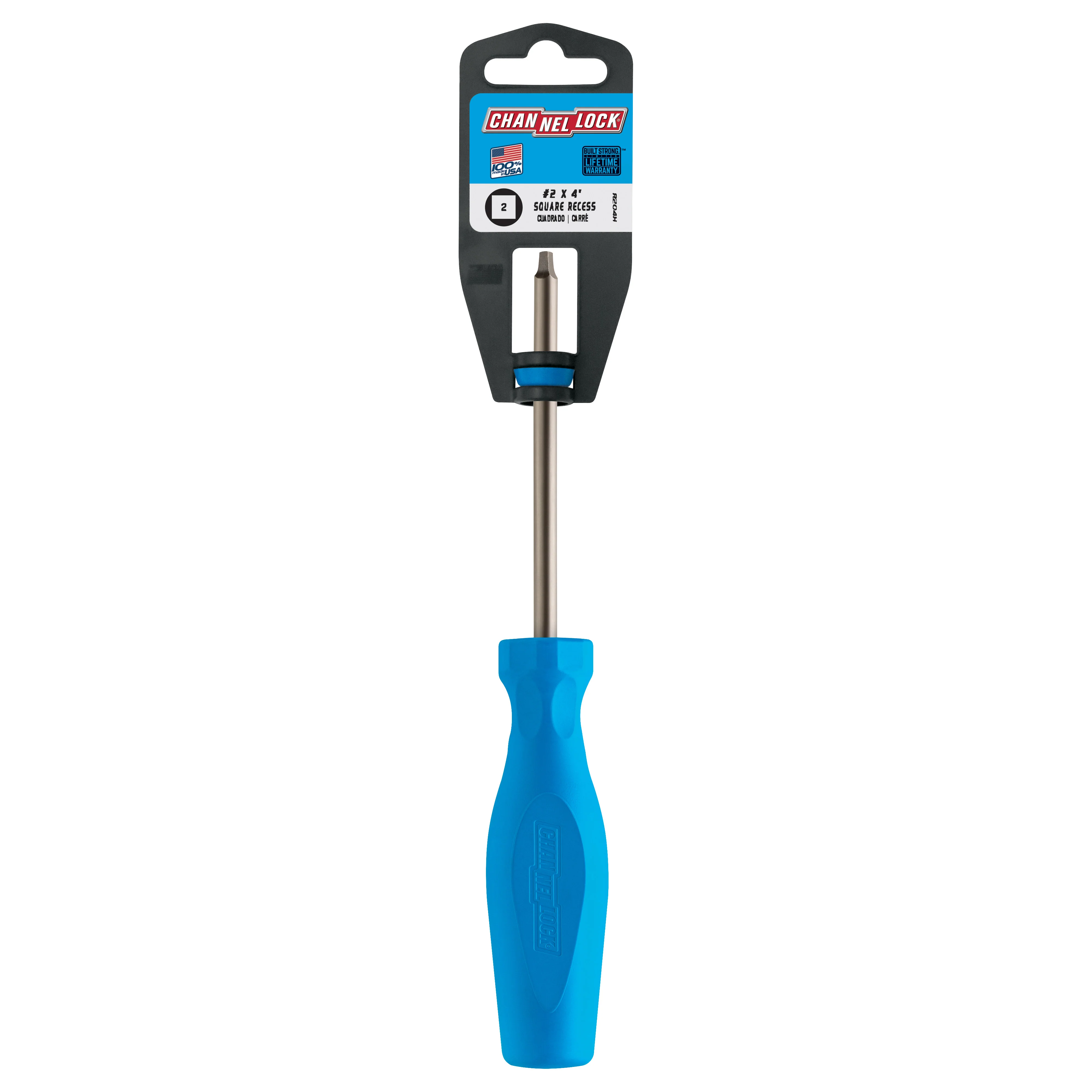 Square Recess #2 X 4-inch Professional Screwdriver (R204H) - Image 7
