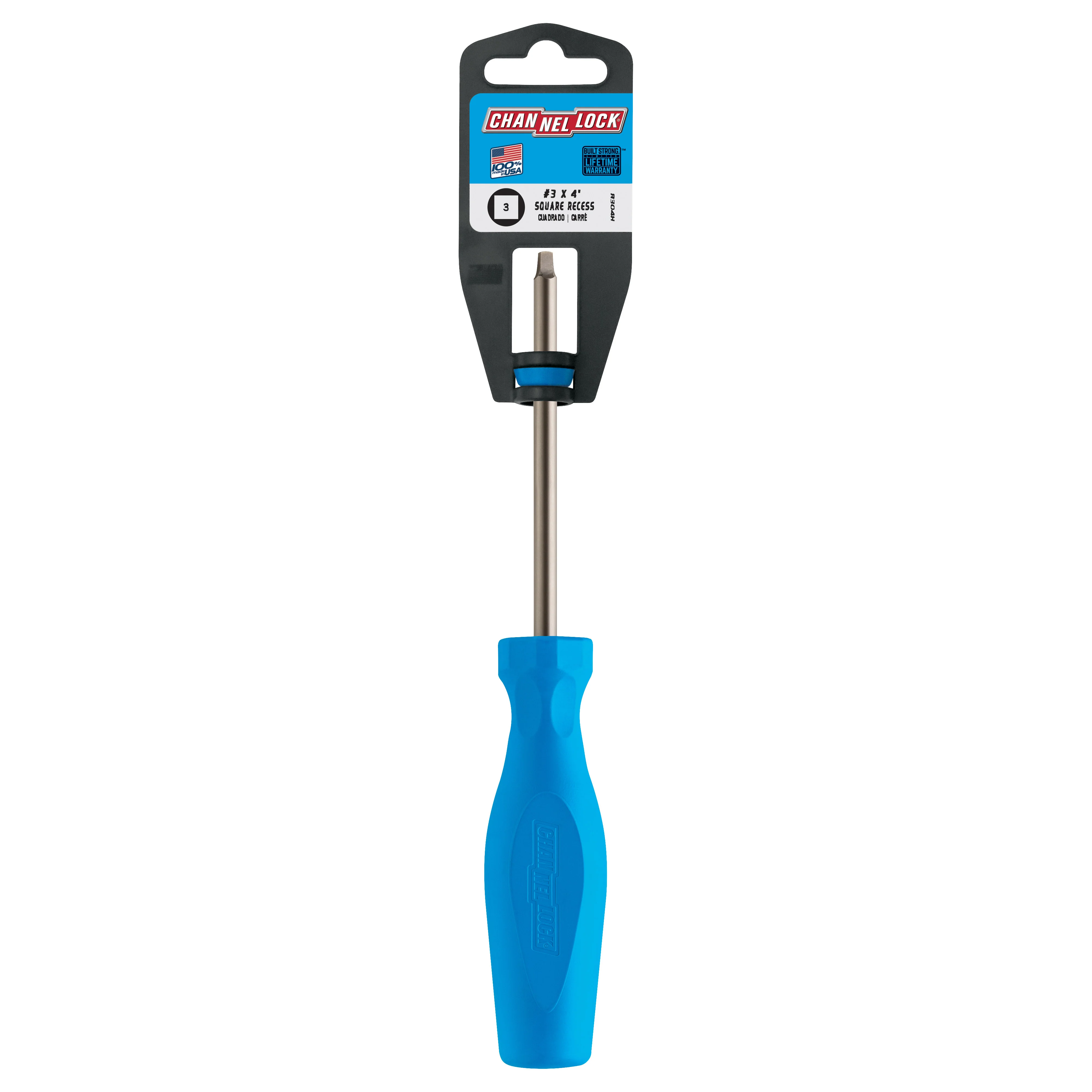 Square Recess #3 X 4-inch Professional Screwdriver (R304H) - Image 7