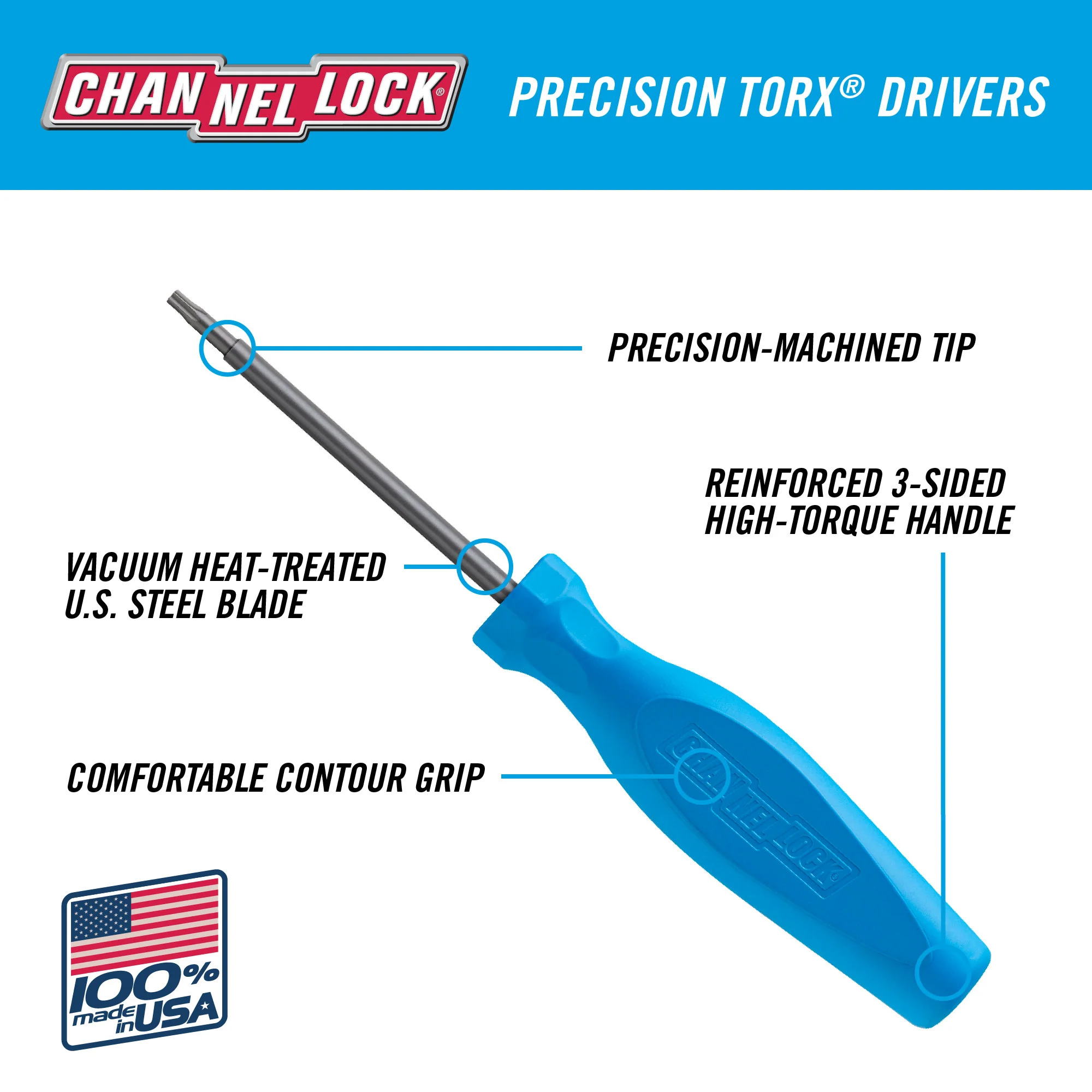 TORX T15 X 3-inch Professional Screwdriver (T153H) - Image 3