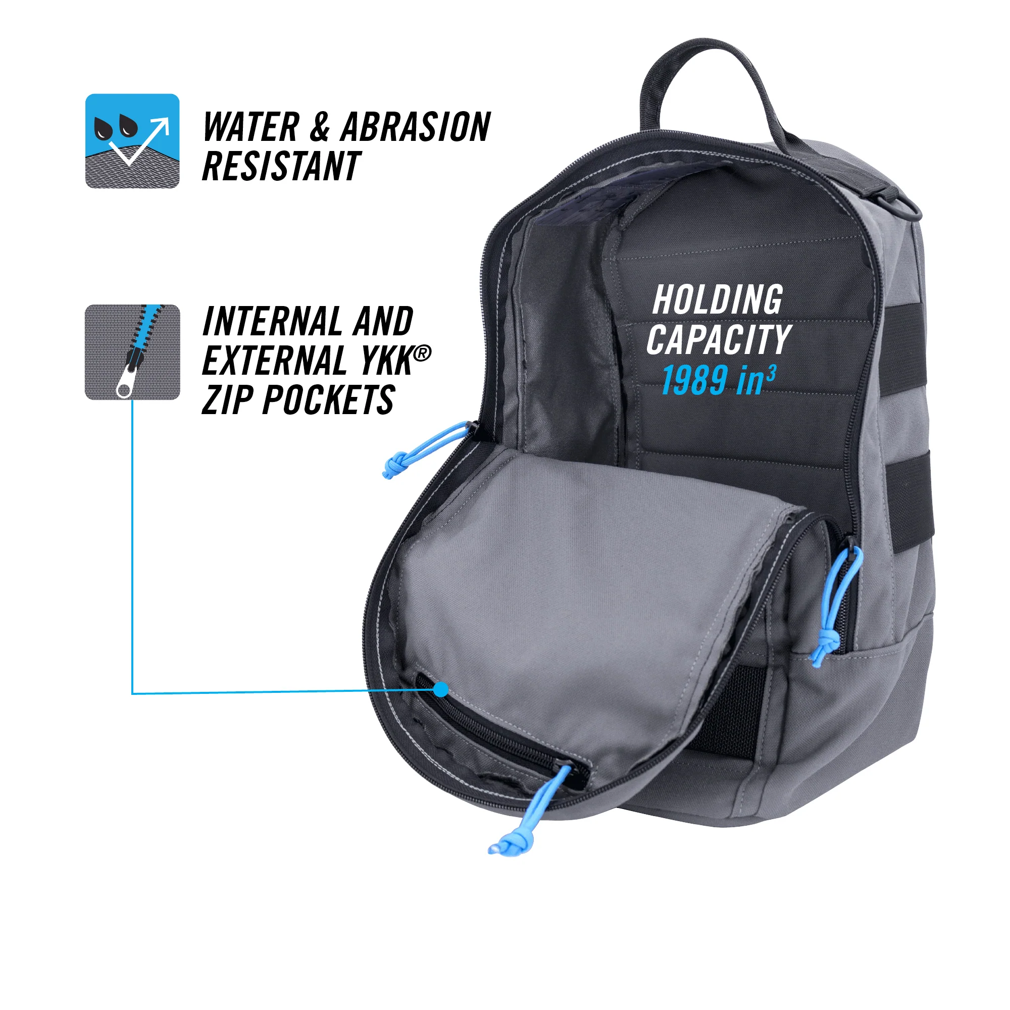 PRO Single-Compartment Tool Backpack w/ Modular AIMS™ System (TBP1G) - Image 3