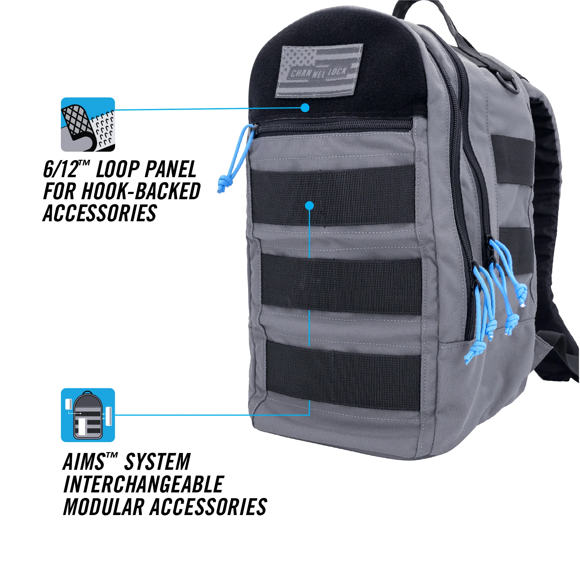 PRO Double-Compartment Tool Backpack w/ Modular AIMS™ System (TBP2G) - Image 3