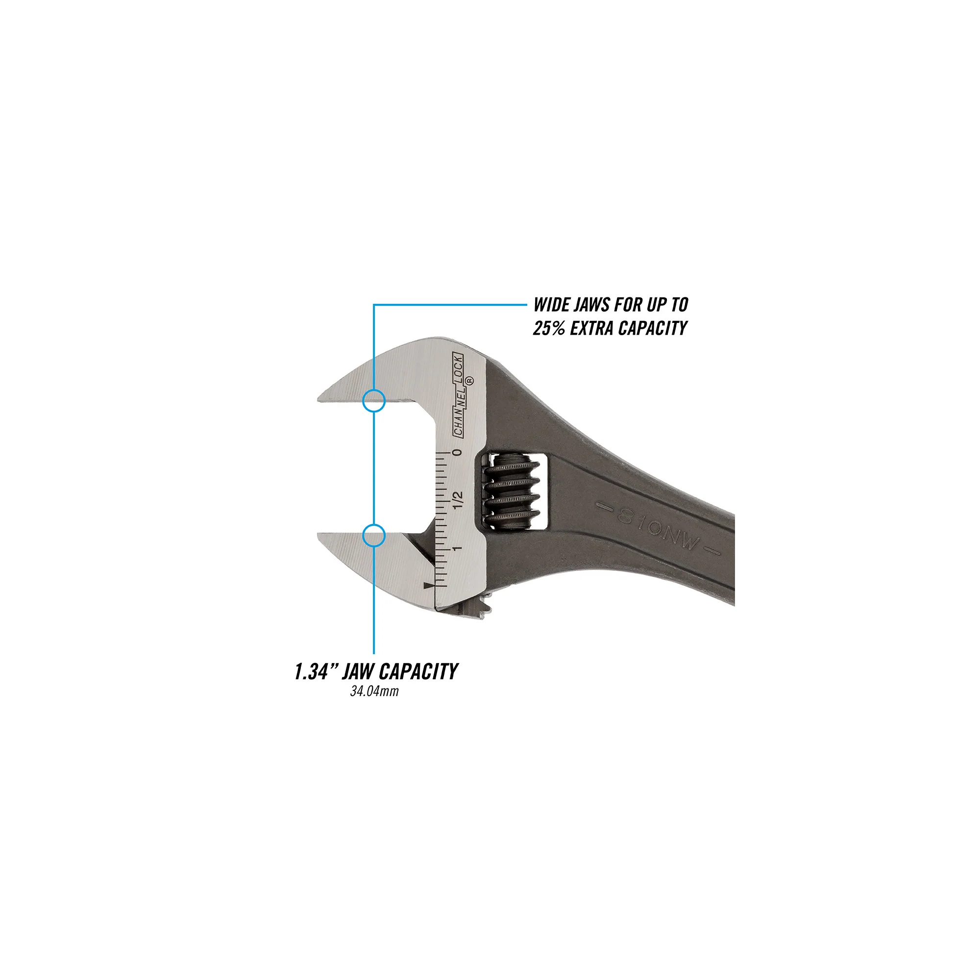 10-inch Adjustable Wrench (810NW) - Image 3